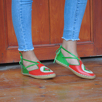 Flat Belt Lace-Up - 9