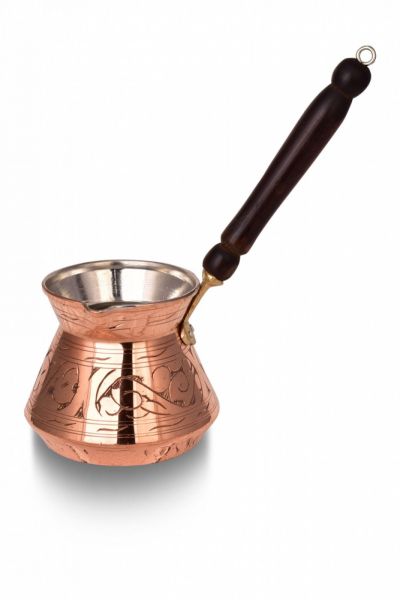 Bakır Cezve -Tahta Saplı - 1