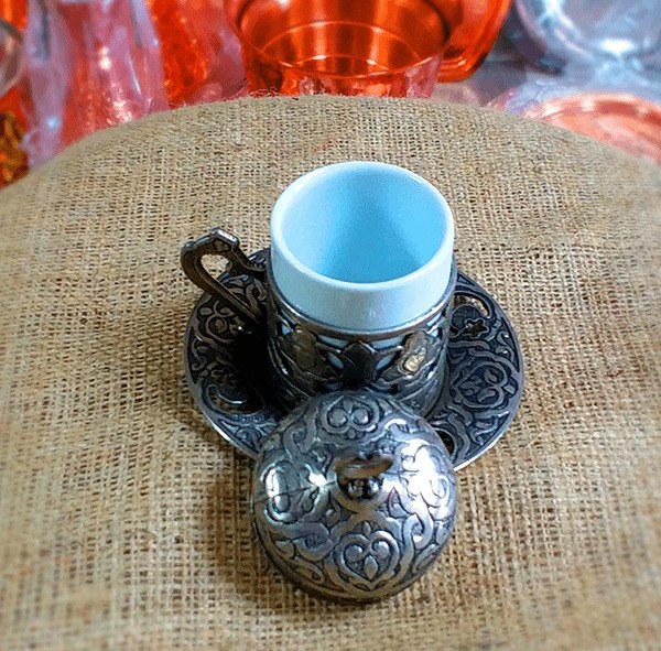 Bakır Kahve Fincanı - Adet 1 - 1