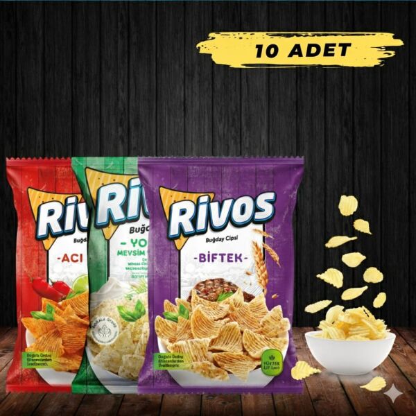 Rivos Buğday Cipsi Karma 56 Gr*10 Adet - 1