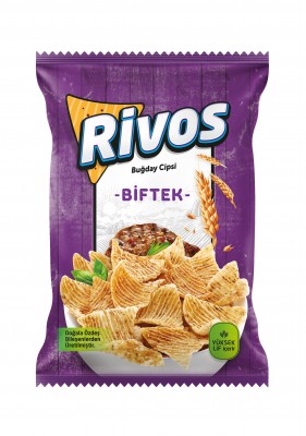 Rivos Wheat Chips (Steak)- Pack of 10