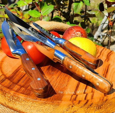 Vegetable Knife Set - Silver Bracelet 4 Pieces