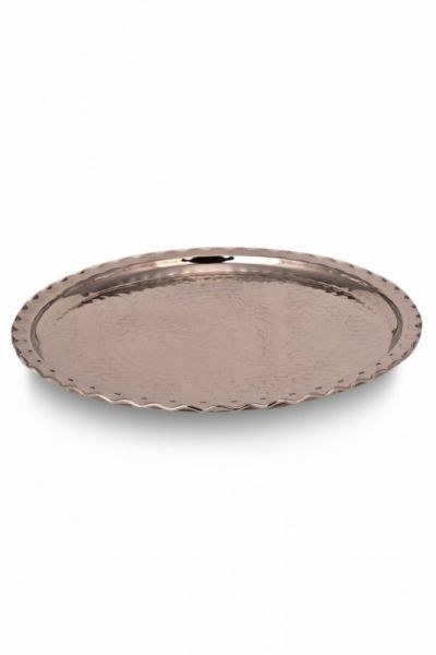 Yuvarlak Sunum Tepsi 34 Cm El Dövme N. - 2